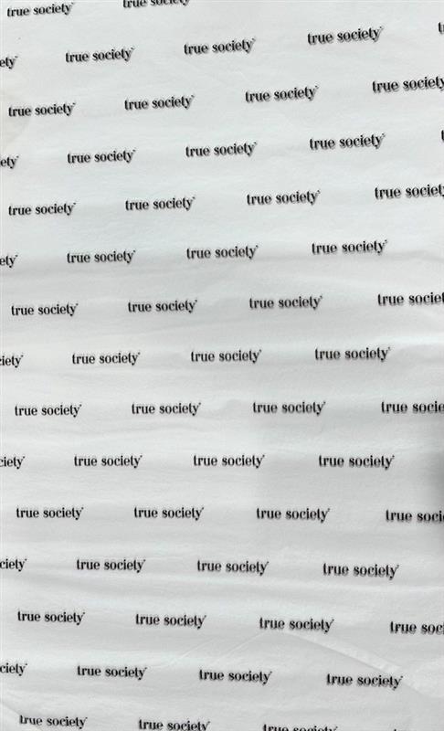 Weißes True Society Seidenpapier – Groß