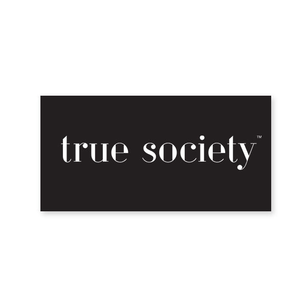 True Society Seidenpapier-Aufkleber